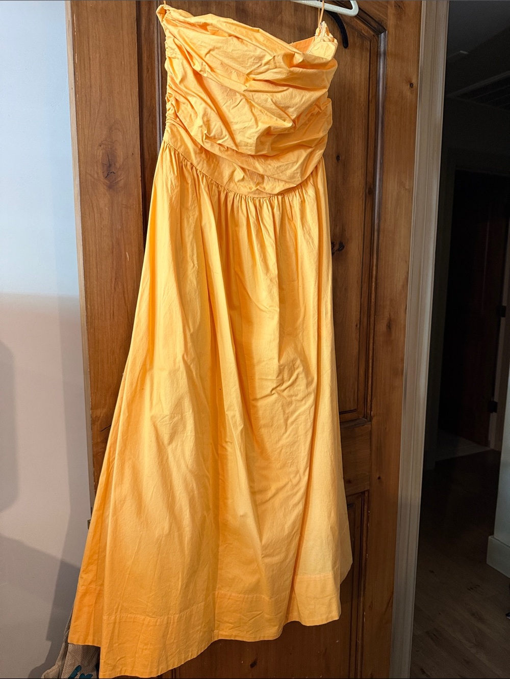 Pistola Yellow Strapless Maxi Dress - Elegant Summer Style